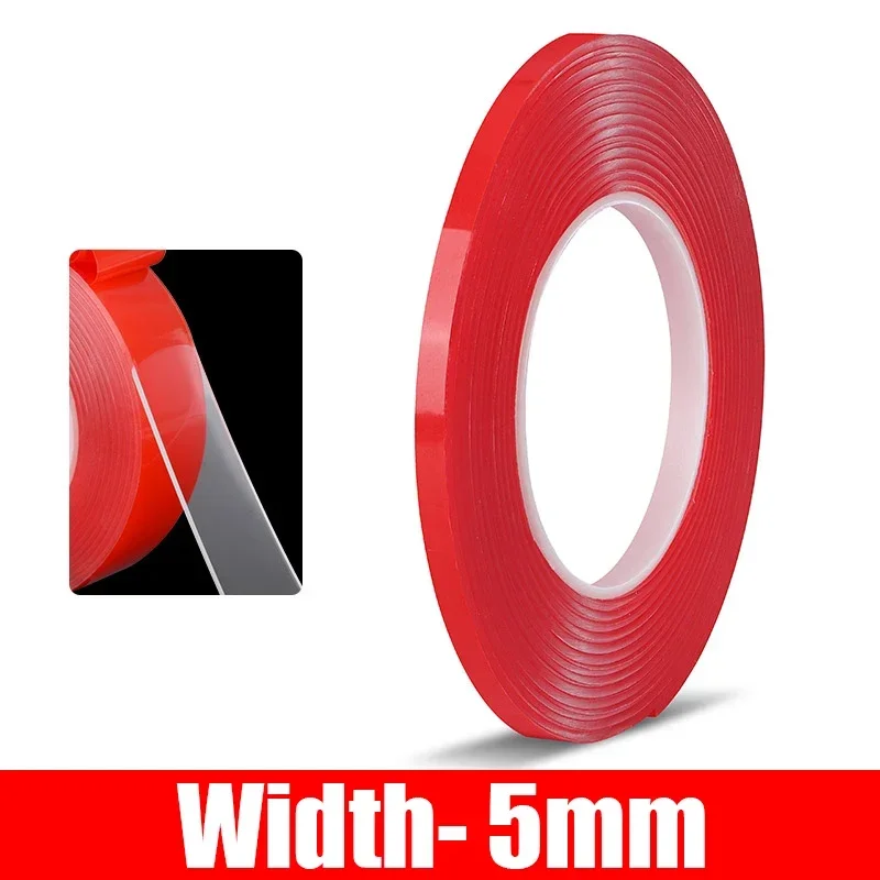 3–24 m doppelseitiges Klebeband, stärker Halt, transparent, waschbar, Nano, spurlos, wasserdicht, Aufkleber für Zuhause, Heimwerkerbedarf: Lichtdurchlässig / 5m