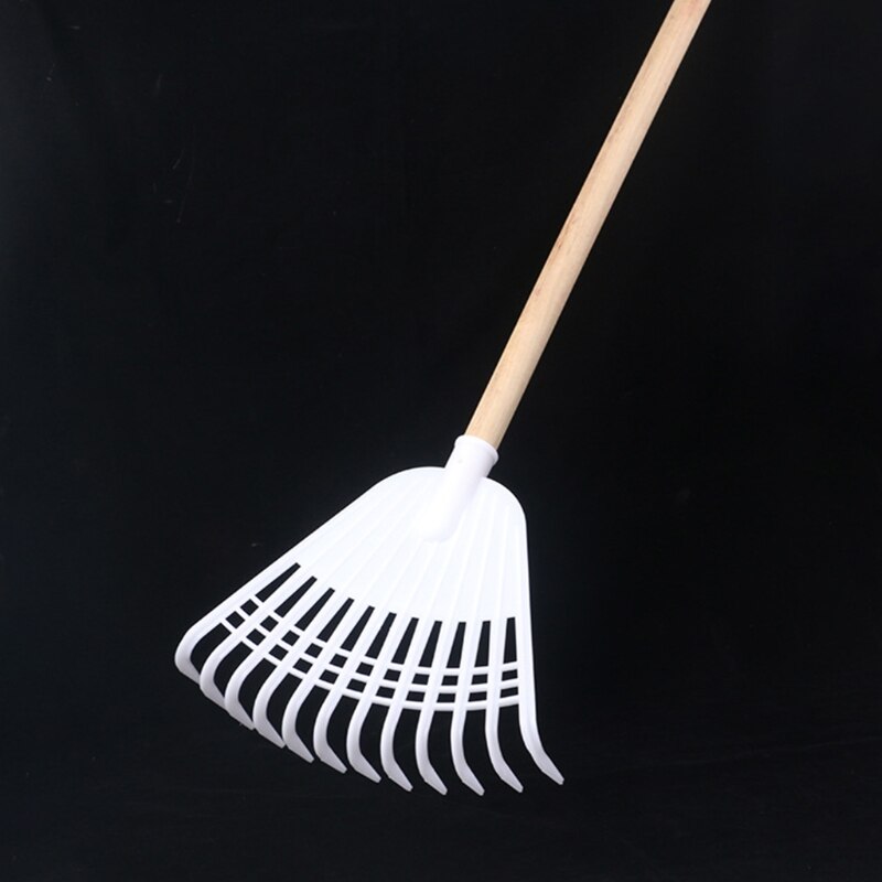 Sosoport Garden Leaf Rake, Plastic Rake Head Shrub