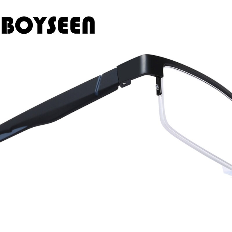 Boyseen masculino liga de titânio óculos de leitura não esférico 12 camadas revestido lentes retro negócios hyperopia prescrição óculos