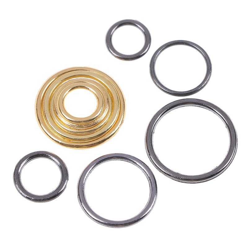 100 stuks/partij zilveren/gouden/roségouden bh-ringen schuifjes haakjes lingerie-verstellers ondergoed accessoires