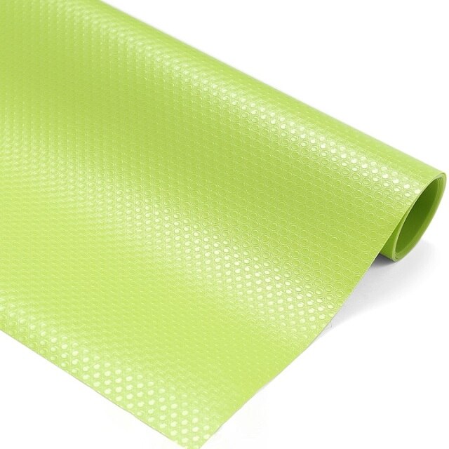 wiederverwendbar Regal Liner Kontakt Papier Kabinett Matte Schublade Matte Feuchtigkeit-nachweisen wasserdicht Staub nachweisen nicht-Unterhose Geschirr Pad: Grün / 150x60cm