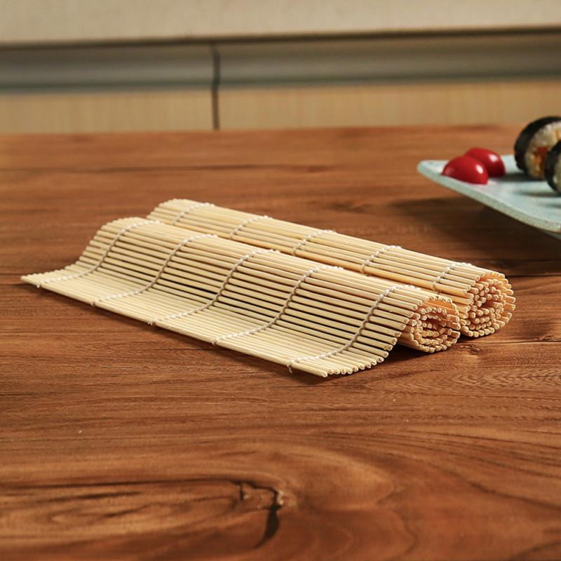 Juego de manteles de bambú enrollables para Sushi, paletas de arroz, herramientas de cocina, DIY, herramientas para hacer Sushi, accesorios, 1/3/5 Uds.