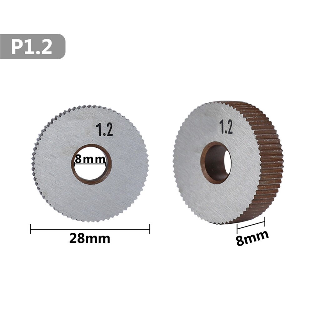 2 pcs 1.2mm wheel lathe knurling tools diameter 28mm hss linear sawing wheel