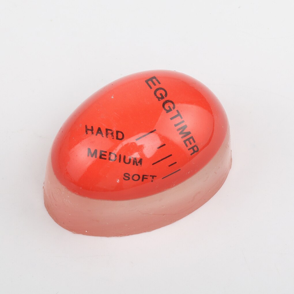 Egg Timer Soft Boiled Egg Perfect Color Changing Timer Cooking Kitchen Tool Resin Egg Cooker Observer Hard-boiled Eggs Artifact: Rood