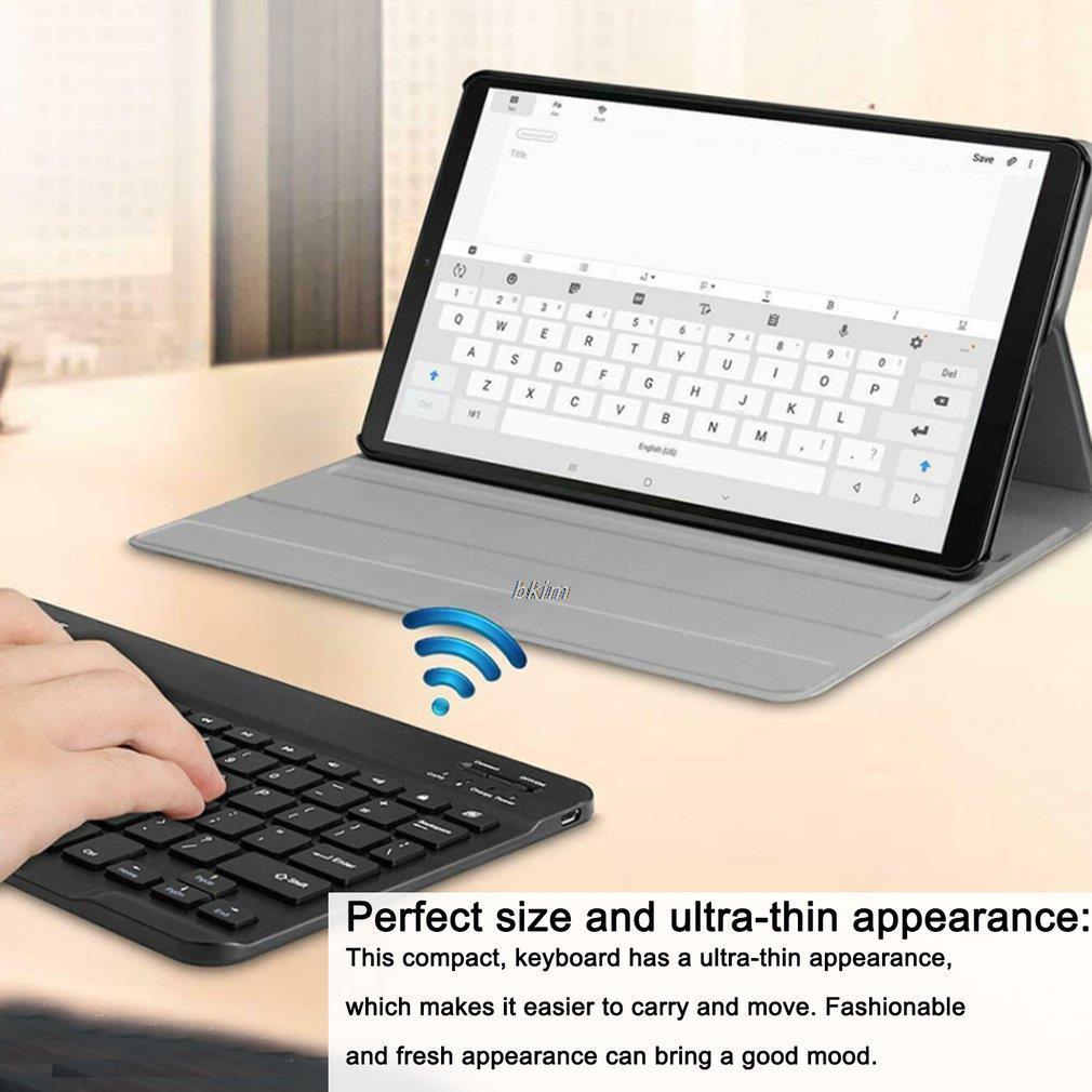 Mini Bluetooth-compatible Keyboard for ipad Wireless Backlit Keyboard for Tablet Rechargeable keyboard for cell phone laptop