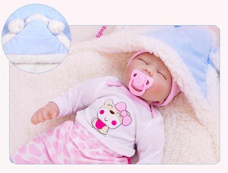 Super Bequem Lammwolle Baby Schlafsack 10 Farben 0-6 Monate Baby Swaddle Kleinkind Neugeborenen Decke Umschlag Winter