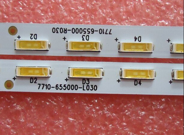 Led backlight screen55E710U 1555-R5500200-LA TY-140628D E227809 1 paar = 2 stks 1 stks = 54led 607mm
