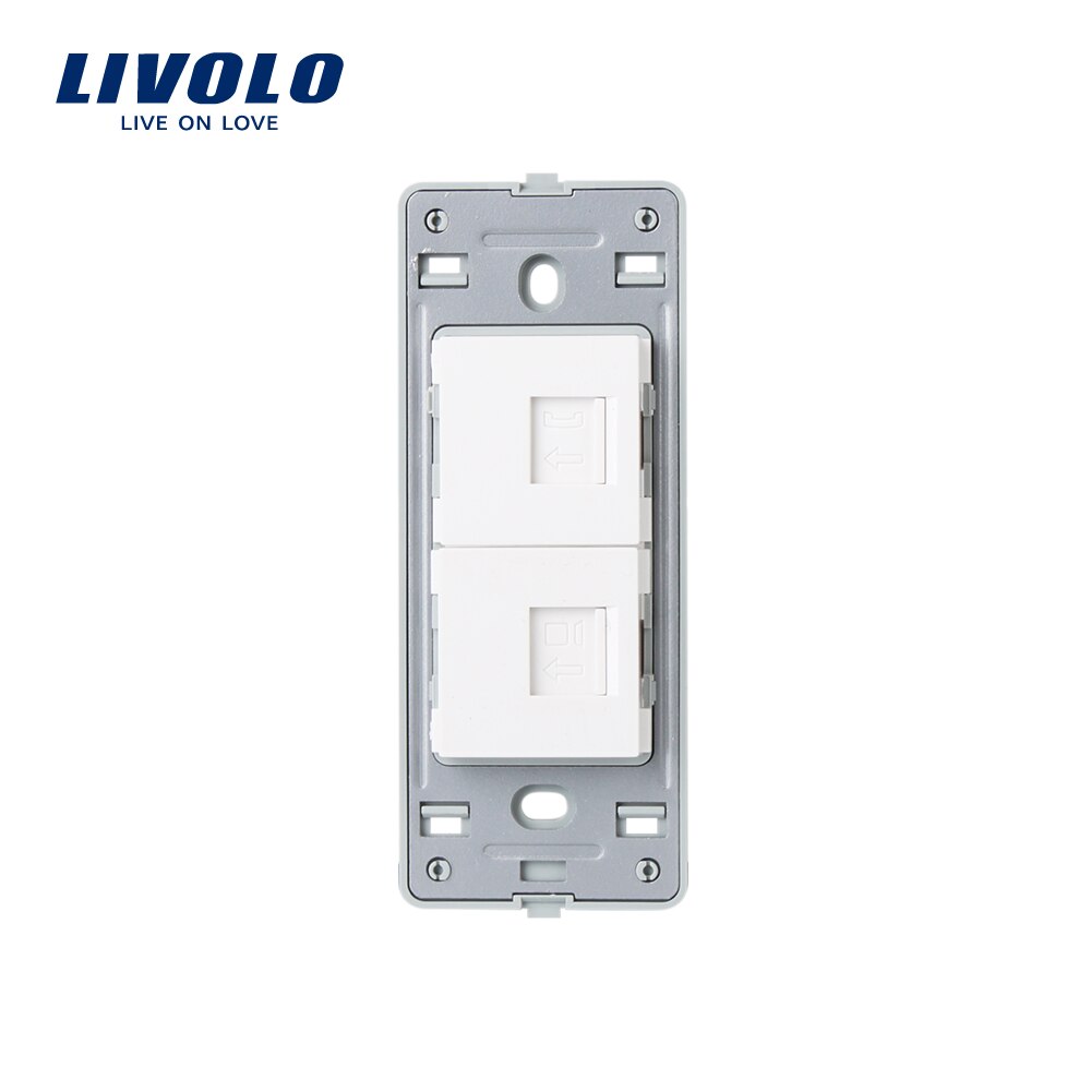 Livolo US standaard Basis van Telefoon en Computer Socket/Stopcontact, Stopcontact Accessoire, VL-C5-1TC-11/12
