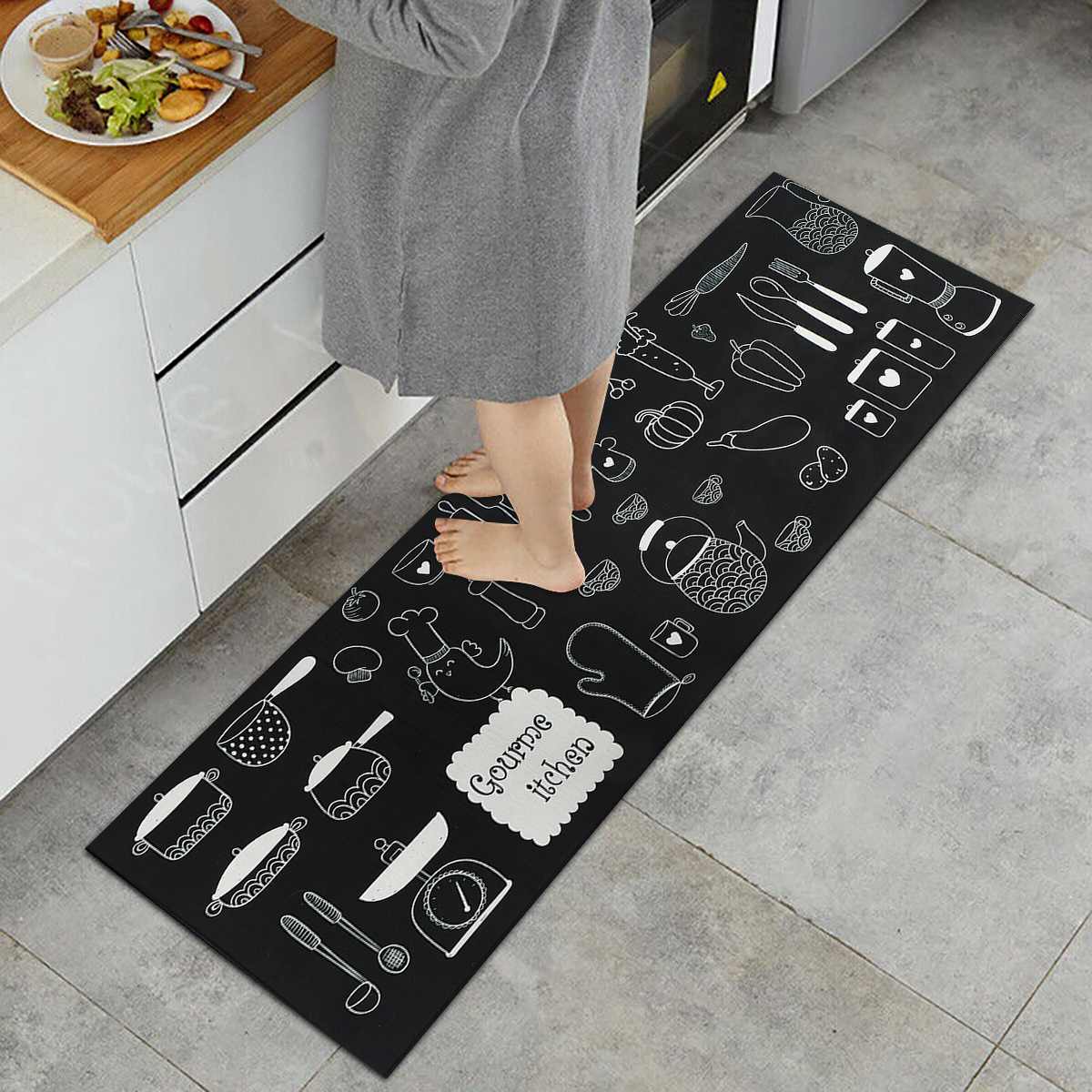 Keuken Mat Bad Tapijt Vloermat Antislip Waterdichte Huis Ingang Deurmat Badkamer Tapijt Woonkamer Decoratieve Slaapkamer Tapijten