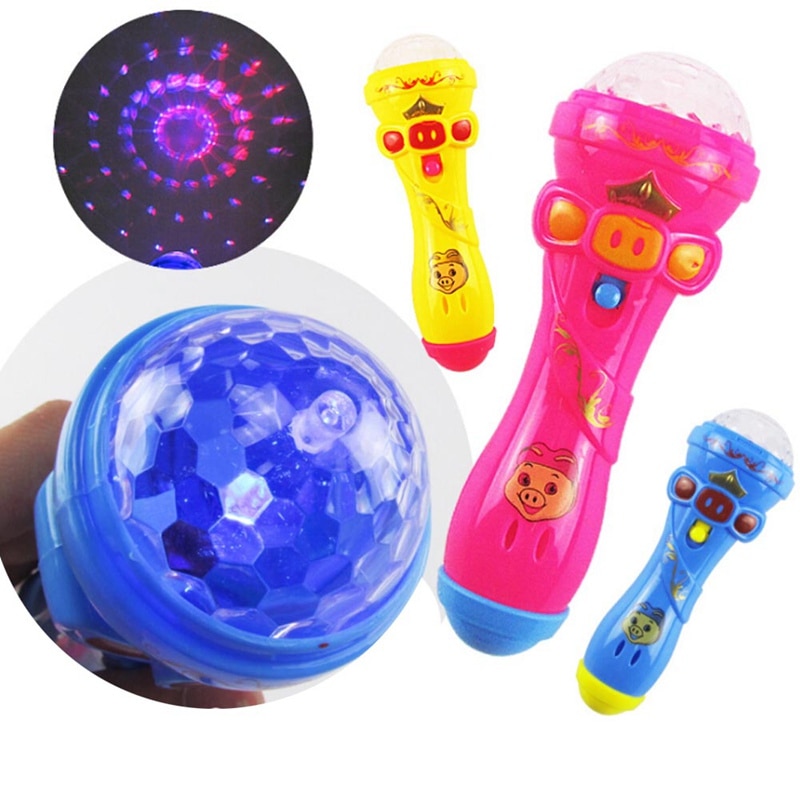 Flash Of Light Microphone Glowing Luminous Star Rod Singing Music Shine Portable Funny LED Toys For Children