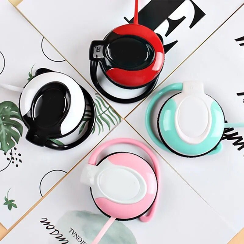 Wired Headphones Stereo 3.5MM Ear Hook Music Game Earphone With Mic For Mobile Phone PC Laptop Mp3 Mp4 Wired Headset