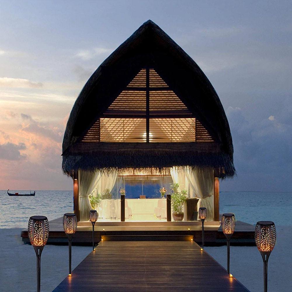 Landscape Lights Solar Torch Light Flickering Spot Lamp Home Garden Solar Lawn Lamp Lawn Light 96LED Waterproof Durable