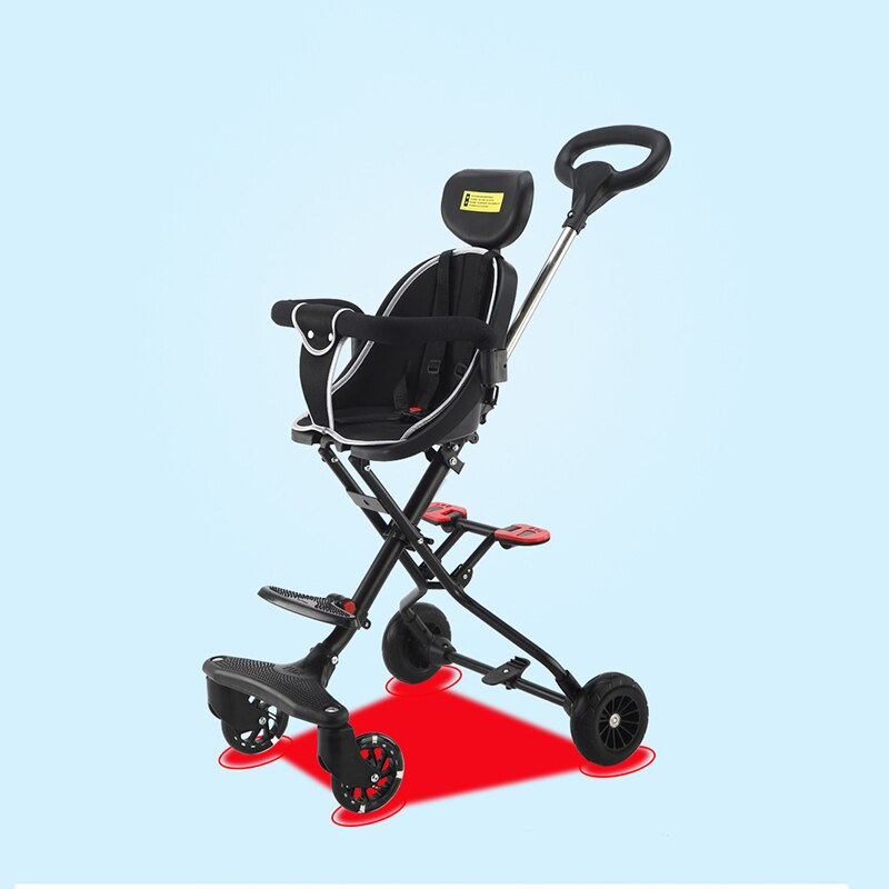 Poussette haute pour bébé, pliable, légère, à quatre roues, voiture de voyage
