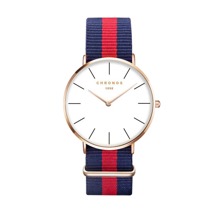 CHRONOS Horloges Mannen Mode Unisex Horloge Quartz Horloge Heren Rose Goud Mannelijke Klok Relogio Masculino: CH 0204