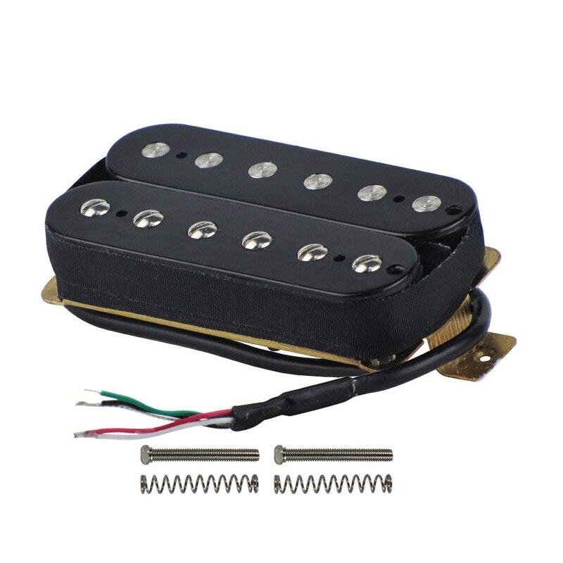 Electric Guitar Humbucker Alnico V Pickup Black: 1PCS 50MM