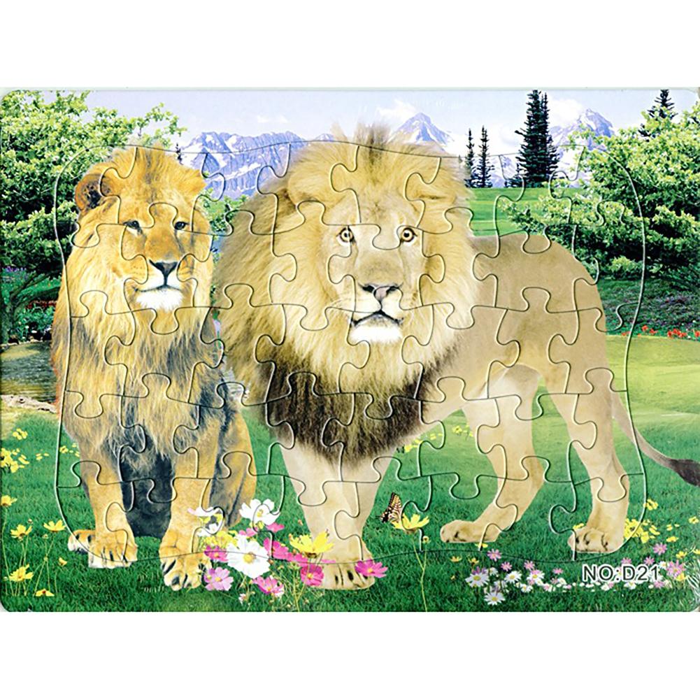 1000 Stuks Schilderen Puzzel Papier Puzzel 40 Slice Wild Dier Wereld Papier Cartoon Puzzel Speelgoed Kinderen Educatief Speelgoed Room Decor