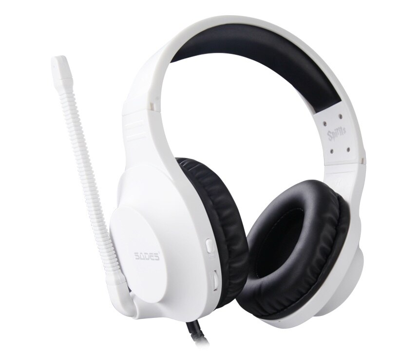 SADES spirit – casque de jeu pour PC/ordinateur portable/PS4/XBOX ONE (Version )/Mobile /VR blanc