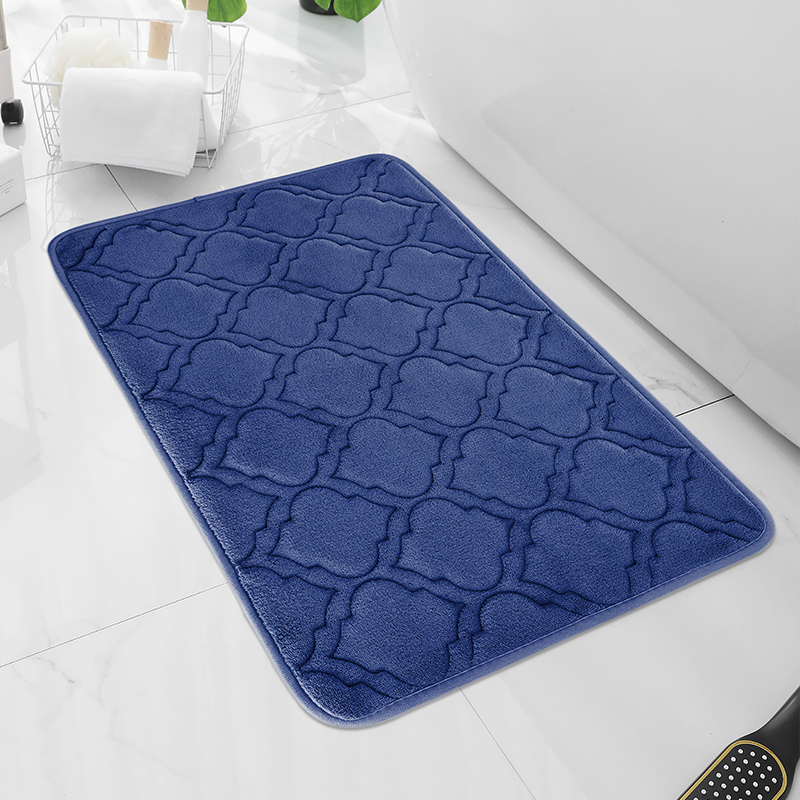 Gestreepte badmat, absorberend sneldrogend keukentapijt, antislip ultrazacht in het tapijt, ideale badkamerproducten voor de slaapkamer.