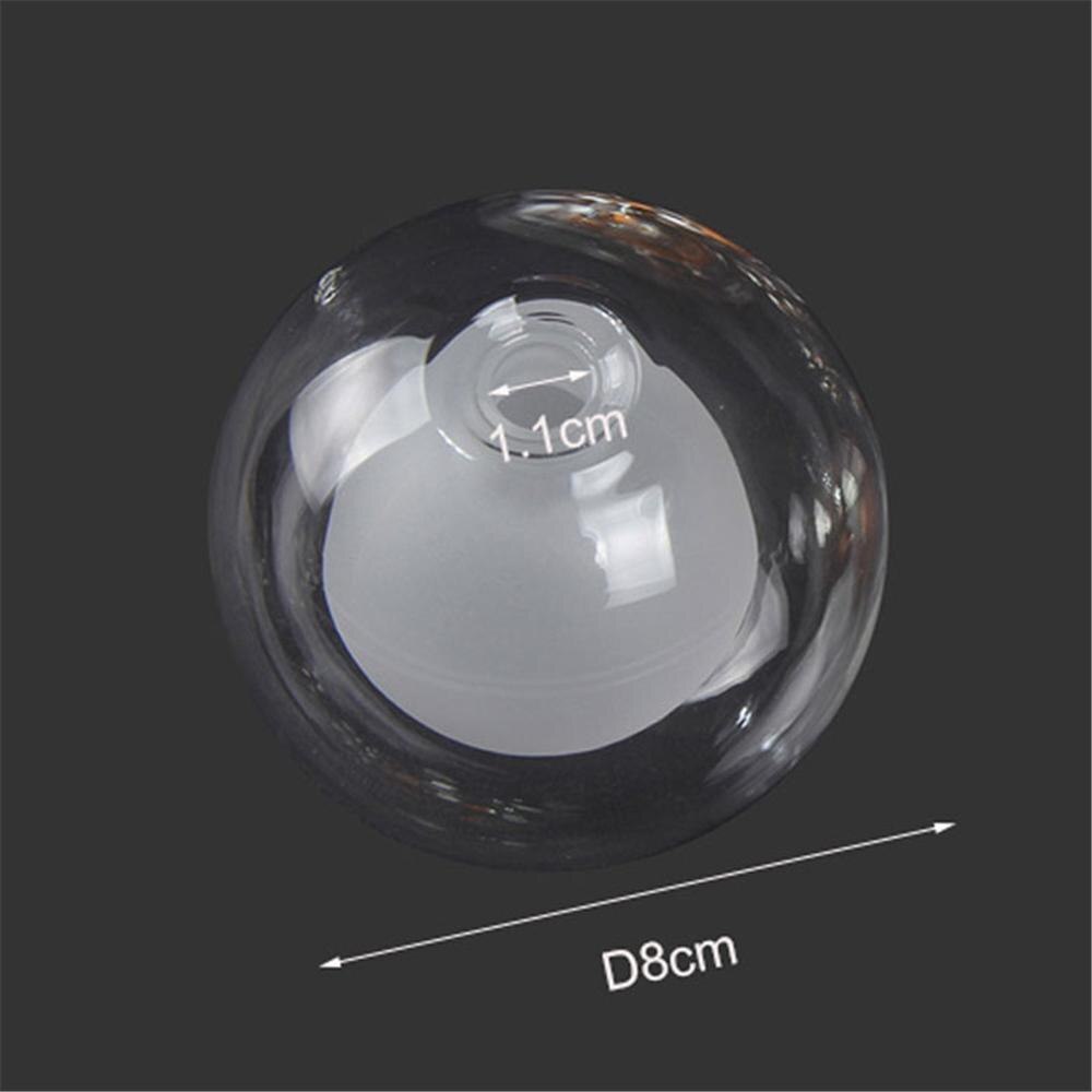 Abat-jour en verre Globe blanc clair pour ampoules G4 D8cm D10cm remplacement de l'abat-jour pour Lustre suspension lampe Lustre accessoires pièces: clear white D8cm