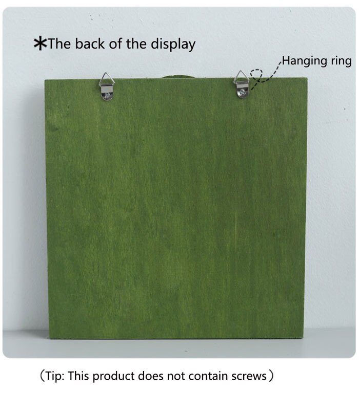 årgang kalender 1 sett håndlaget tre hjem dekorasjon hengende vegg diy søte dyr tre evig veggkalender