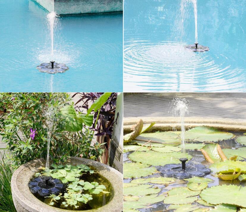 Led Tuin Drijvende Fontein Zonne-energie Fontein Pomp Voor Zwembad Patio Vogelbad Vijver