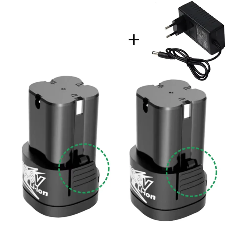 16.8V 8000mAh Universal Rechargeable Lithium Battery for Electric Shear Electric Drill Electric Wrench Power Tools Battery: Silver