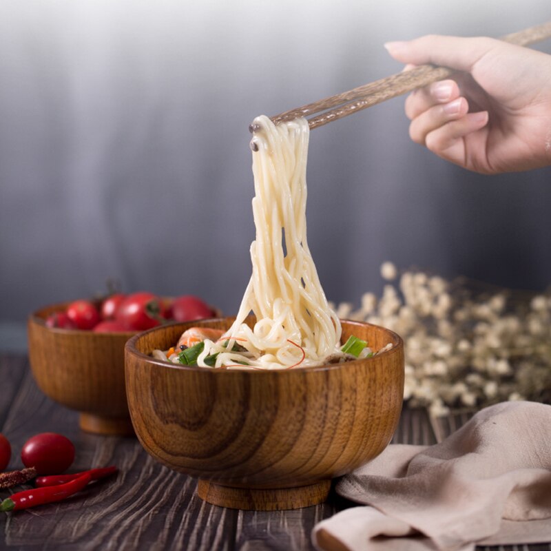 Landelijke saladeschaal met houten deksel | 20 cm – Stoer en Landelijk Wonen Winkel