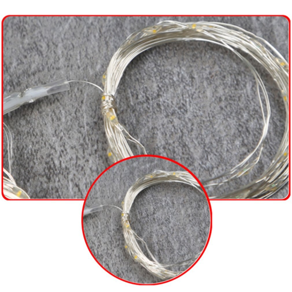 Led Waterproof Copper Wire String Light Lantern Night Light Christmas Room Decoration Lights Party Glowing Tools