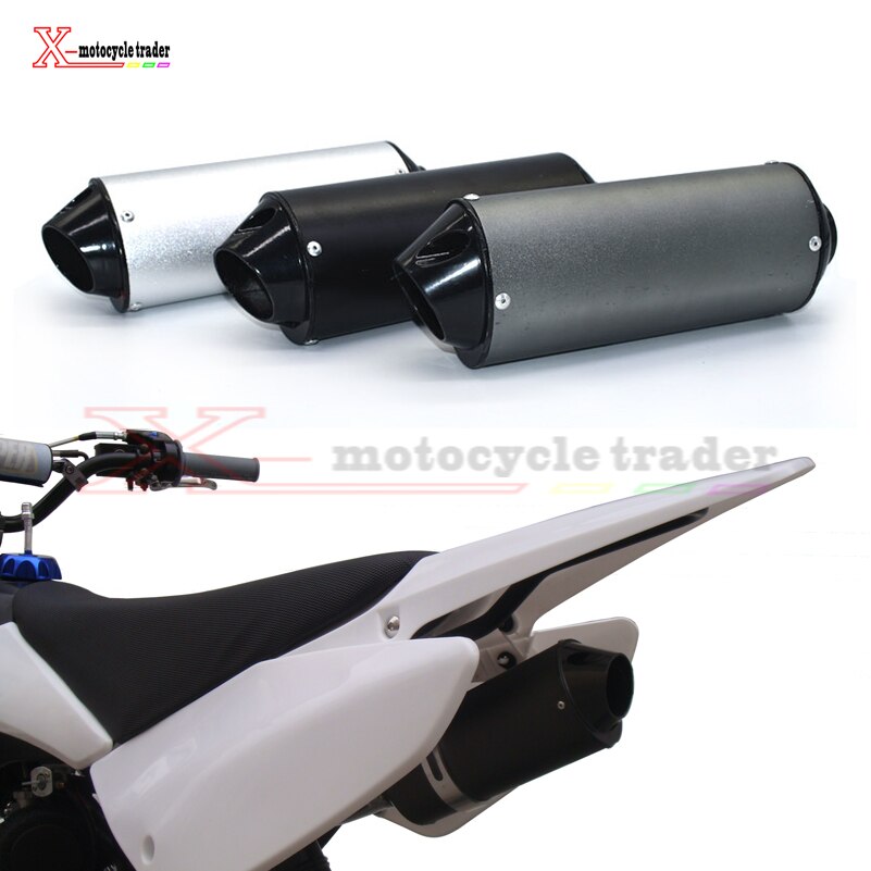 28mm 38mm motorsykkel eksospotterør for 125cc 150cc 160cc dirt pit bike for honda kawasaki yamaha atv utv baja orv