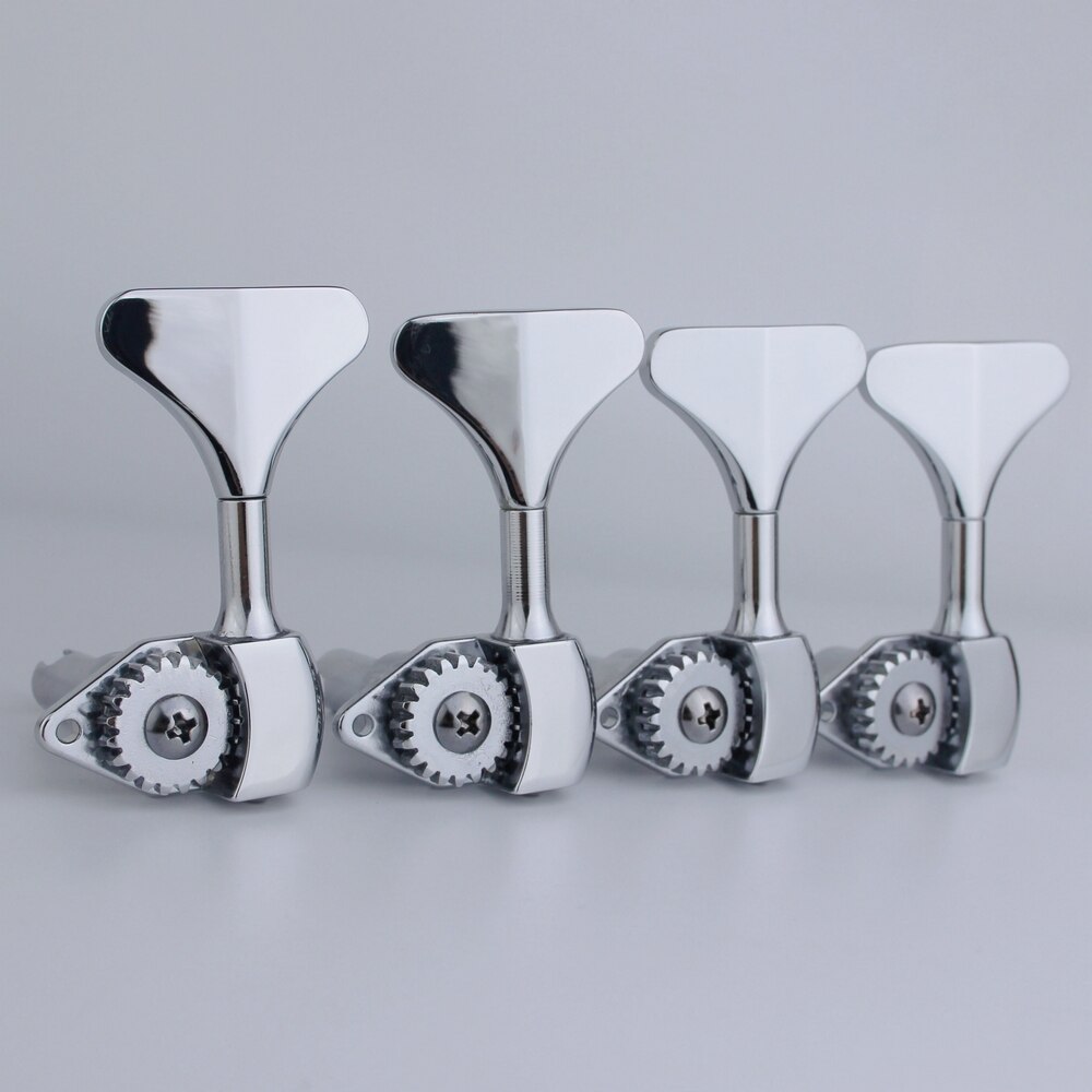Bass Tuners 1:20 Verhouding Gitaar Machine Chrome Heads Gitaar Tuning Key Pinnen Open Gear: 4L