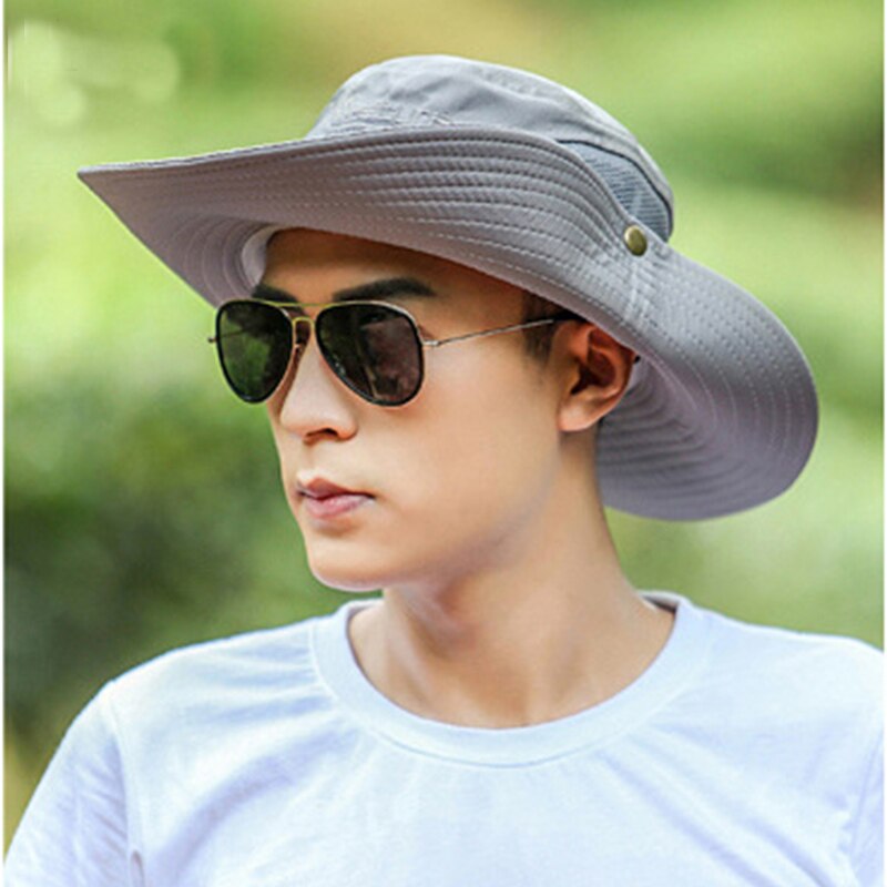 summer Sun hat men fisherman hat outdoor sun protection cool ventilation hat fisherman hat Beach Hat mountaineering fishing hat