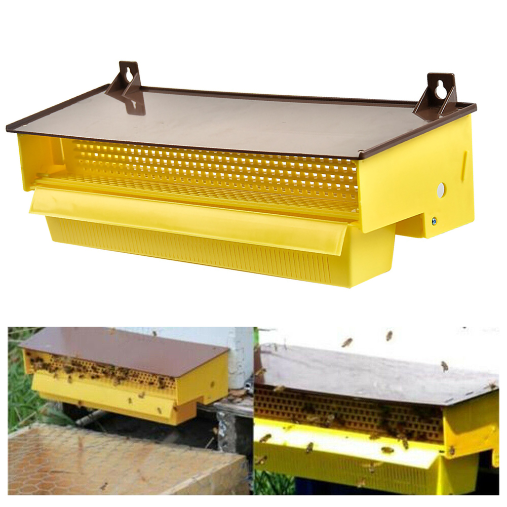 Bee Pollen Trap Plastic Collector For Apiculture Beekeeping Tools Beehive Yellow
