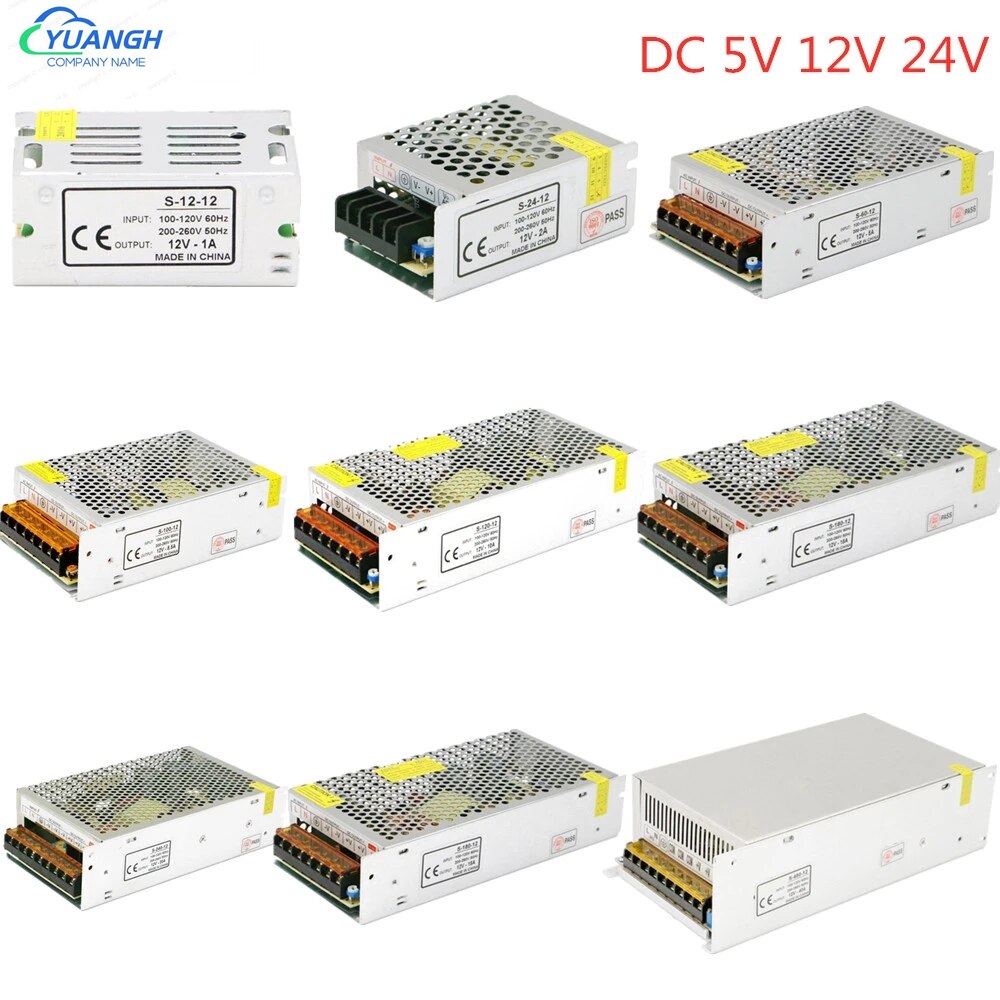 Alimentation de commutation AC 110V 220V à DC 5V 12V 24V, adaptateur d&#39;alimentation 5A 10A 15A 20A 30A, transformateur d&#39;éclairage, pilote LED