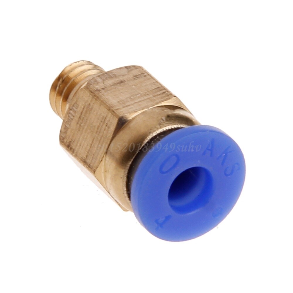 Connecteurs pneumatiques à raccord droit, 5 pièces, pour tubes de 4mm OD M6 6mm Reprap