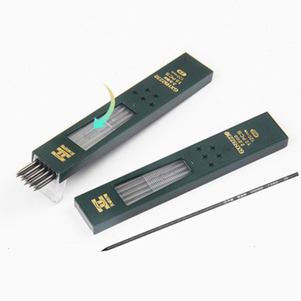 10 Stks/set 2.0 Potlood Loodkern Hb/2B Potlood Refill 120Mm Lengte Voor Vulpotlood En kompassen Potlood