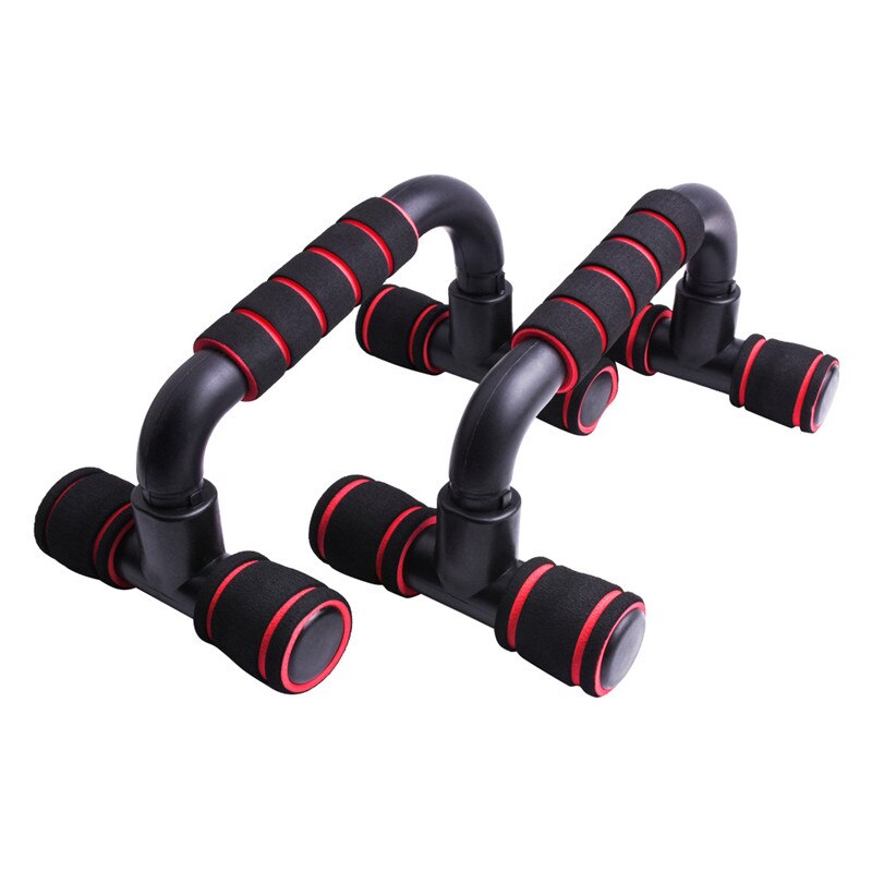 Push Up Bars Home Workout Equipment Pushup Handle with Cushioned Foam Grip and Non-Slip Sturdy Structure: Red