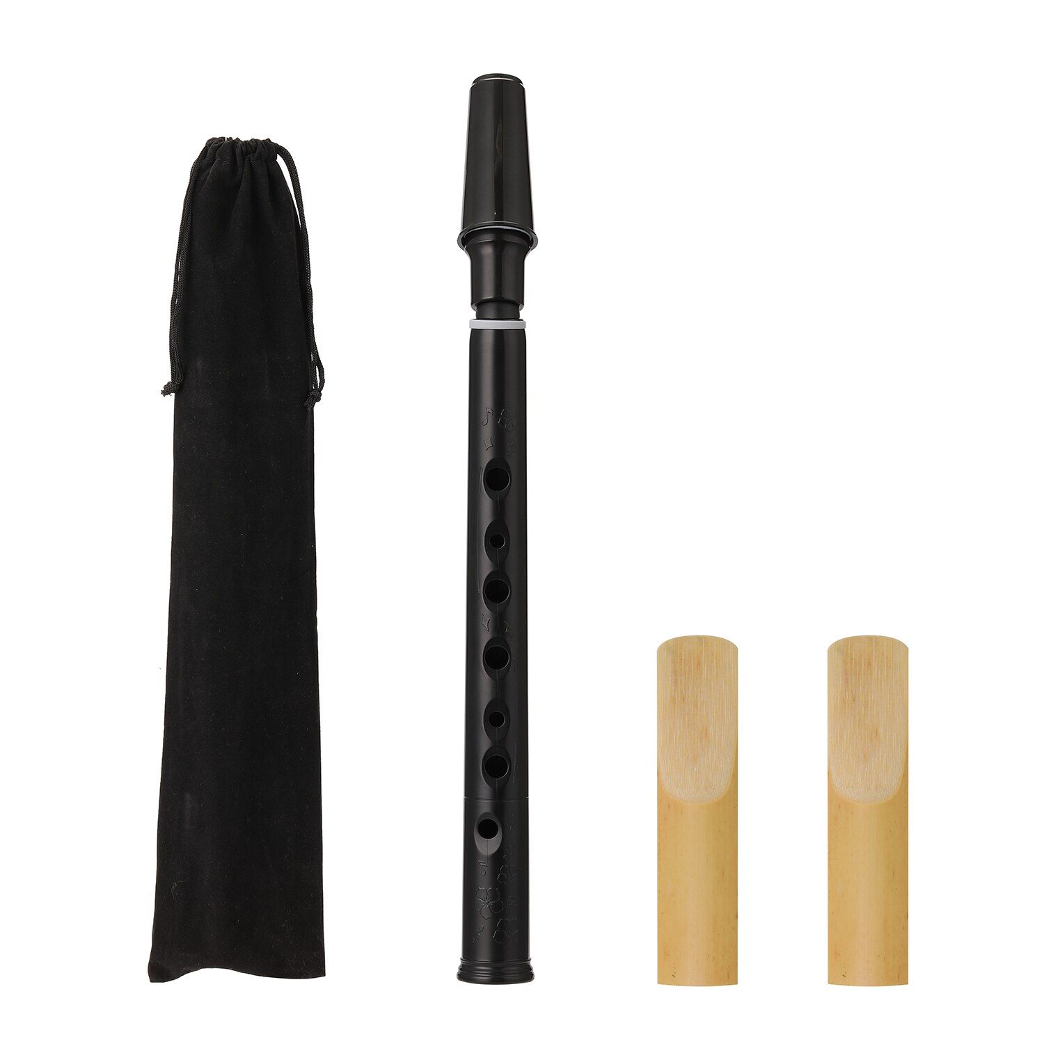 Mini Pocket Bb Saxophone Sax ABS with Alto Mouthpieces 2pcs Reed Carrying Bag Woodwind Instrument