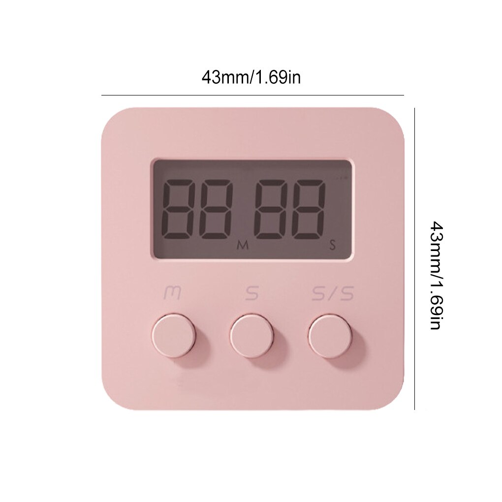 LCD Digital Timer Hanging Alarm Countdown Clock Time Management Teachers Cooking Baking Timing Device Bakery: b