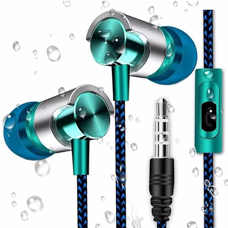 3,5 mm kabelgebundener In-Ear-Kopfhörer, In-Ear-Kopfhörer mit Geräuschunterdrückung, ergonomisches , HiFi-Stereo-Sportmusik-Kopfhörer für Mobiltelefone