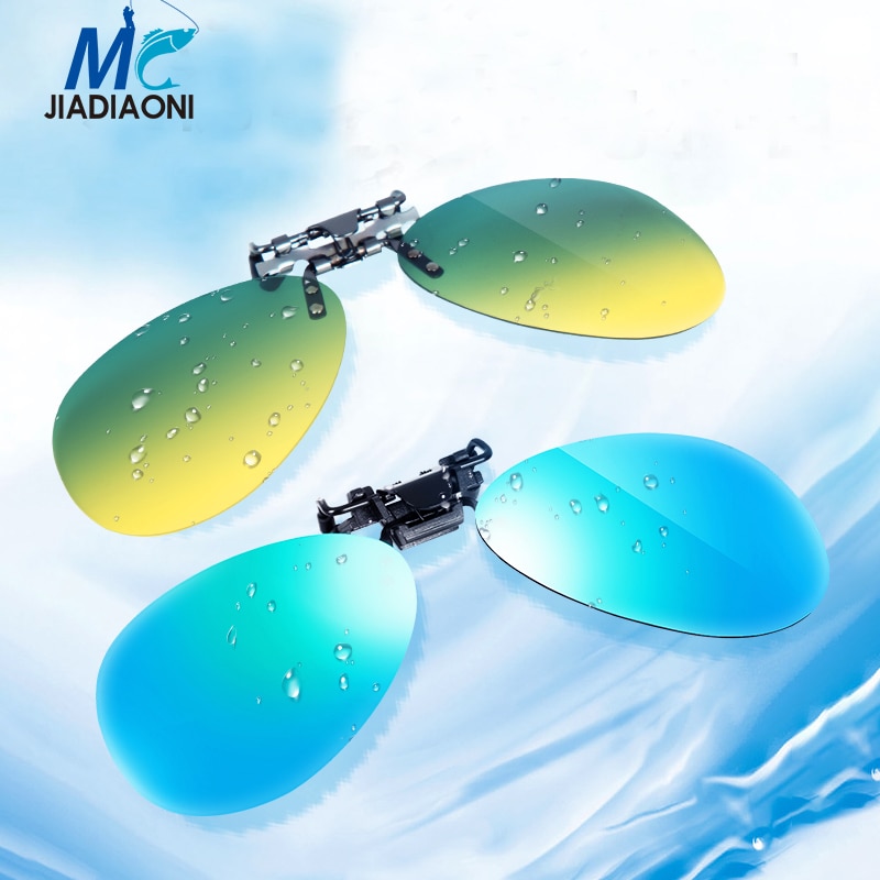 Jiadiaoni Vissen Gepolariseerde Zonnebril Clip Op Bijziendheid Bril Voor Vissen Rijden Ovale Lens Night Bril UV400 Bescherming