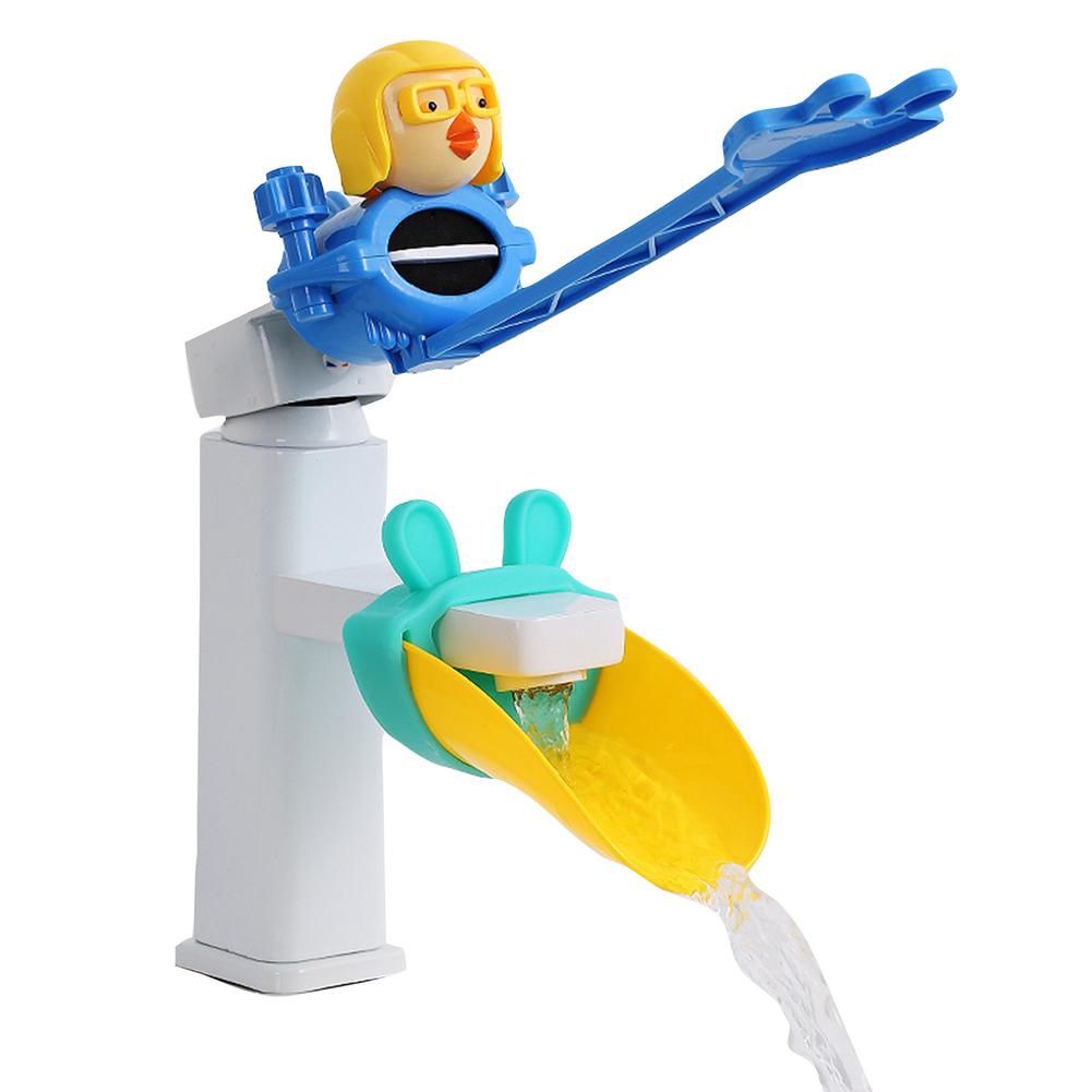 Kids Water Tap Faucet Extender Water Saving Cartoon Silicone Faucet Extension Tool Help Children Washing Hand Water Tap Extender: F