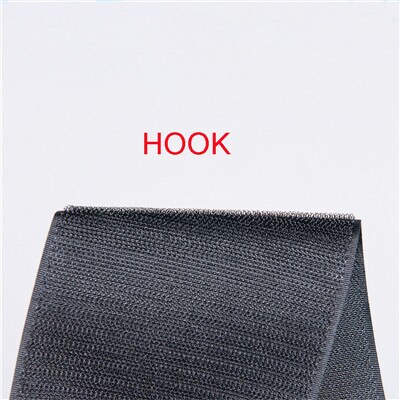 Velcros – bande de fixation velcro sans adhésif, 10CM, bande de fixation magique pour Couture, sangle Velcroing, vêtements, accessoires de Couture: black only hook