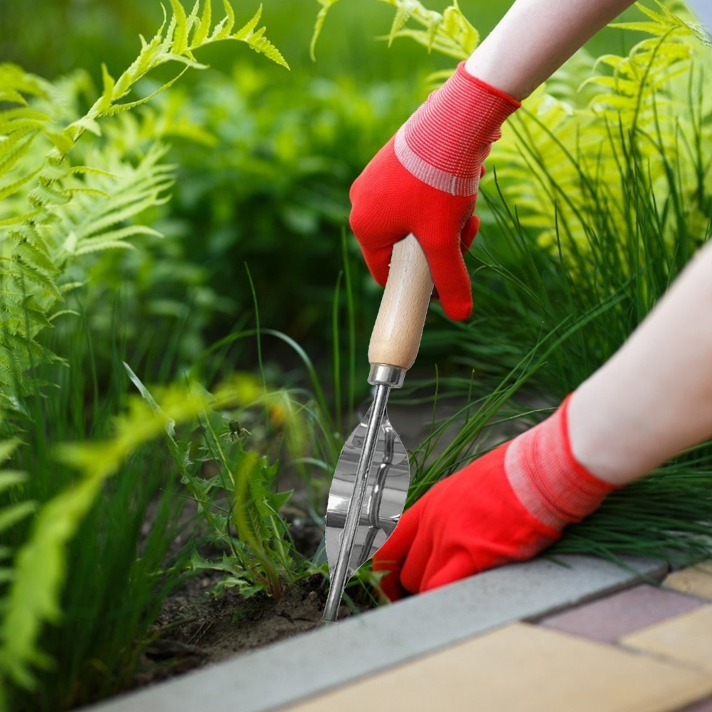 Poignée en bois acier inoxydable jardin multifonction main désherbage désherbage enlèvement Cutter pissenlit extracteur outils jardin outils à main