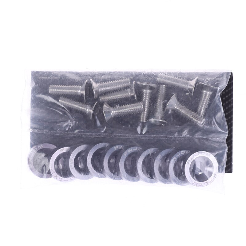 1 bag Quick Release Fasteners M6 screw For Car Bumper Trunk Fender Hatch Lid: Grey