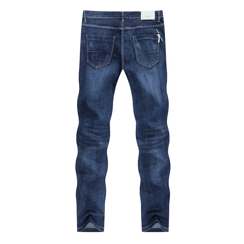 Kstun sommarjeans för män stretch ljusblå jeansbyxor slim straight regular fit casual herrkläder