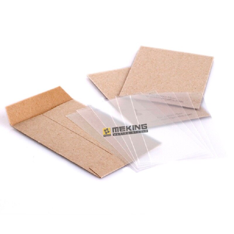 10pcs Photo Protector Transparency Film 55*88mm instax Photo Paper Protector for Fujifilm Mini Film Frame wood color Camera