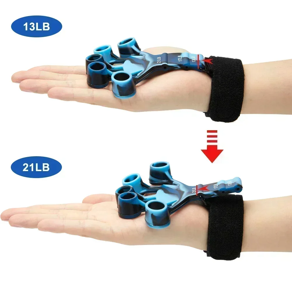 Entrenamiento y ejercicio 6 resistencia expansor de mano agarre de dedo deporte gimnasio accesorios de entrenamiento entrenamiento y ejercicio Gripster Fitness