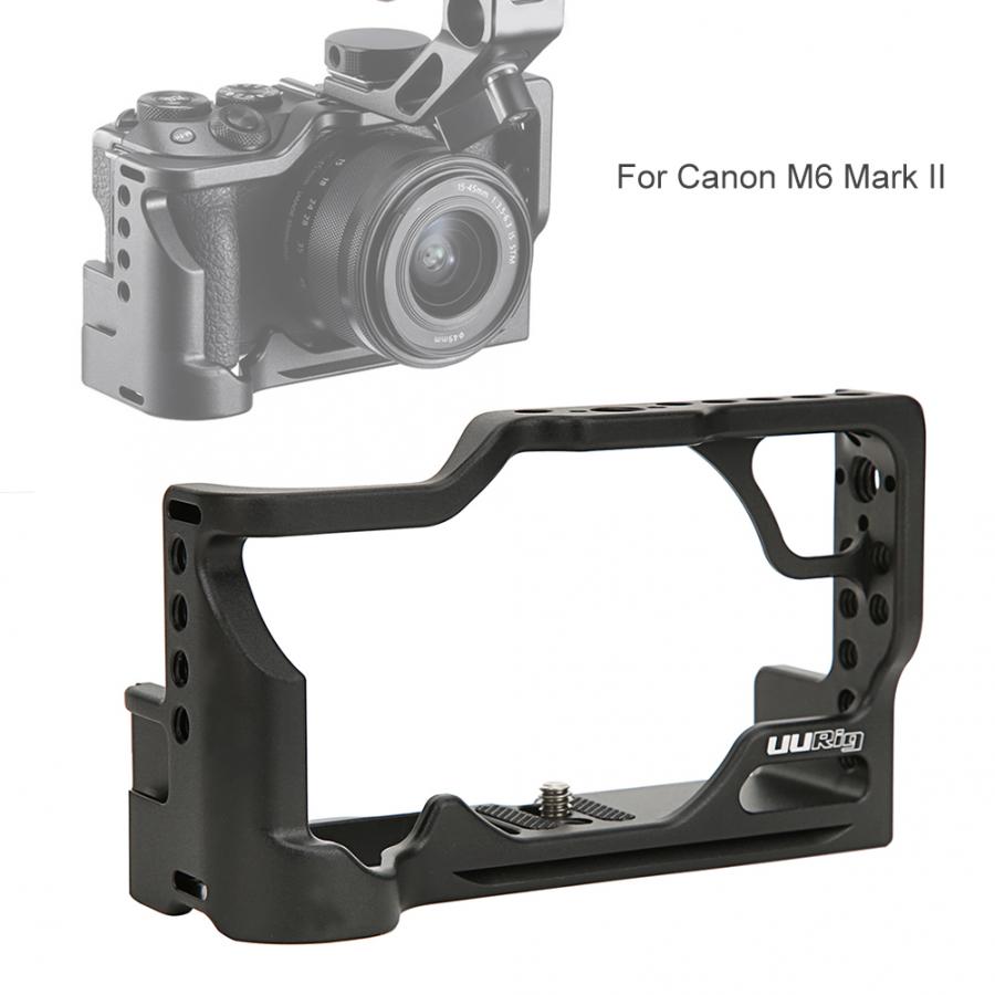 Ulanzi uurig c -m6 markii aluminiumslegering kamera bur lodret optagelse udvidelsesramme til canon  m6 mark ii kamera kamera rig