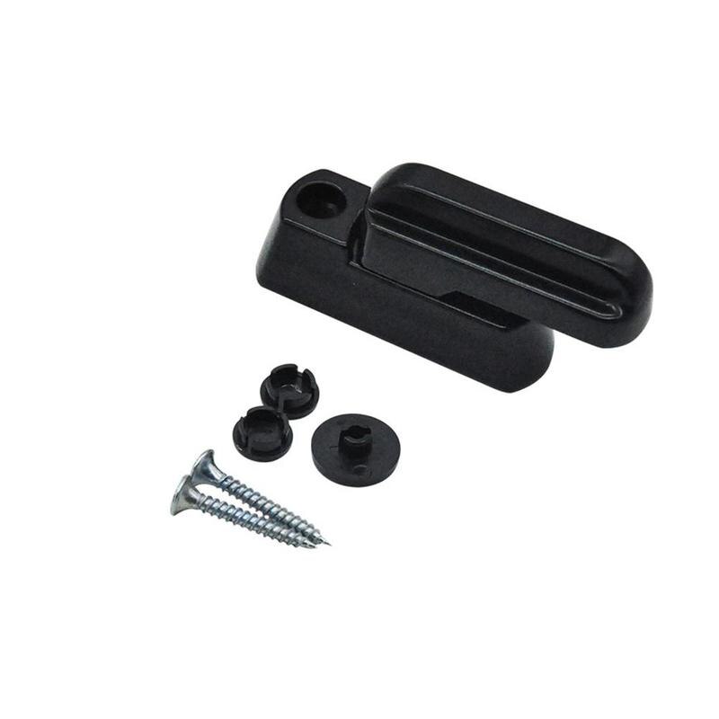 Dinggu plastic steel Aluminium alloy T-lock, steel locks Sash Replacement windows lock SecurityWindow and Door flat doors o C3F5: Black