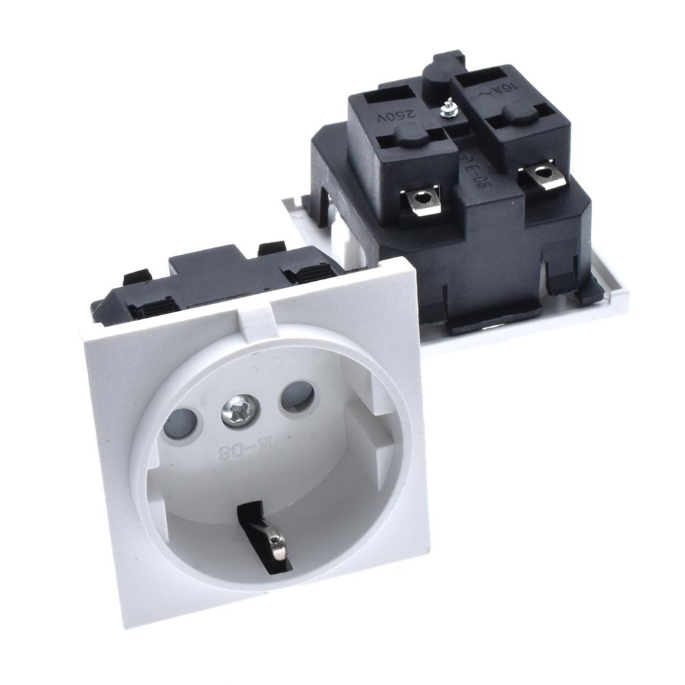 250v 16a germany AC PDU UPS EU power desktop outlet Embedded electrical Panel Receptacle AC socket
